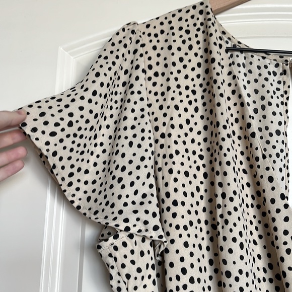 NWT Dane Spotted Front Tie Mini Dress - Picture 7 of 10